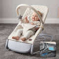 Electric Baby Rocker Chair & Infant Seat, 3-Speed Auto-Rock, Up to 20 lbs, Timer 30/60Min, 8 Soothing Melodies, 3 Recline Positions, 5 Volume Levels, Battery or Plug-In Powered, Machine-Washable Cover