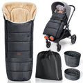 Orzbow Stroller Footmuff Universal, Faux Sheepskin Baby Bunting Bag, Warm