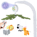 Orzbow Crib Mobile with Music and Lights, Cute Animal Design, Baby Mobile Infant Boys Girls,Rotation, Remote Control, Adjustable Nursery Hanging Toys