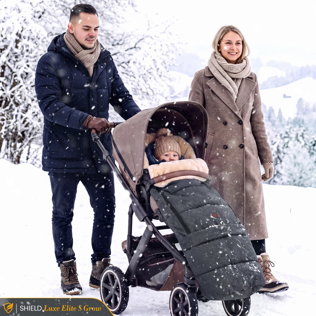Orzbow Stroller Footmuff Universal, Faux Sheepskin Baby Bunting Bag, Warm